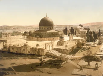 View of the Temple Mount with the Dome of the Rock and the El Aqsa Mosque, Jerusalem, c.1880-1900